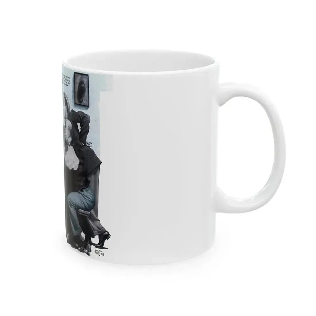 Forgotten Manslaughter (1), Redbook, December 1933 - White Coffee Mug - Go Mug Yourself