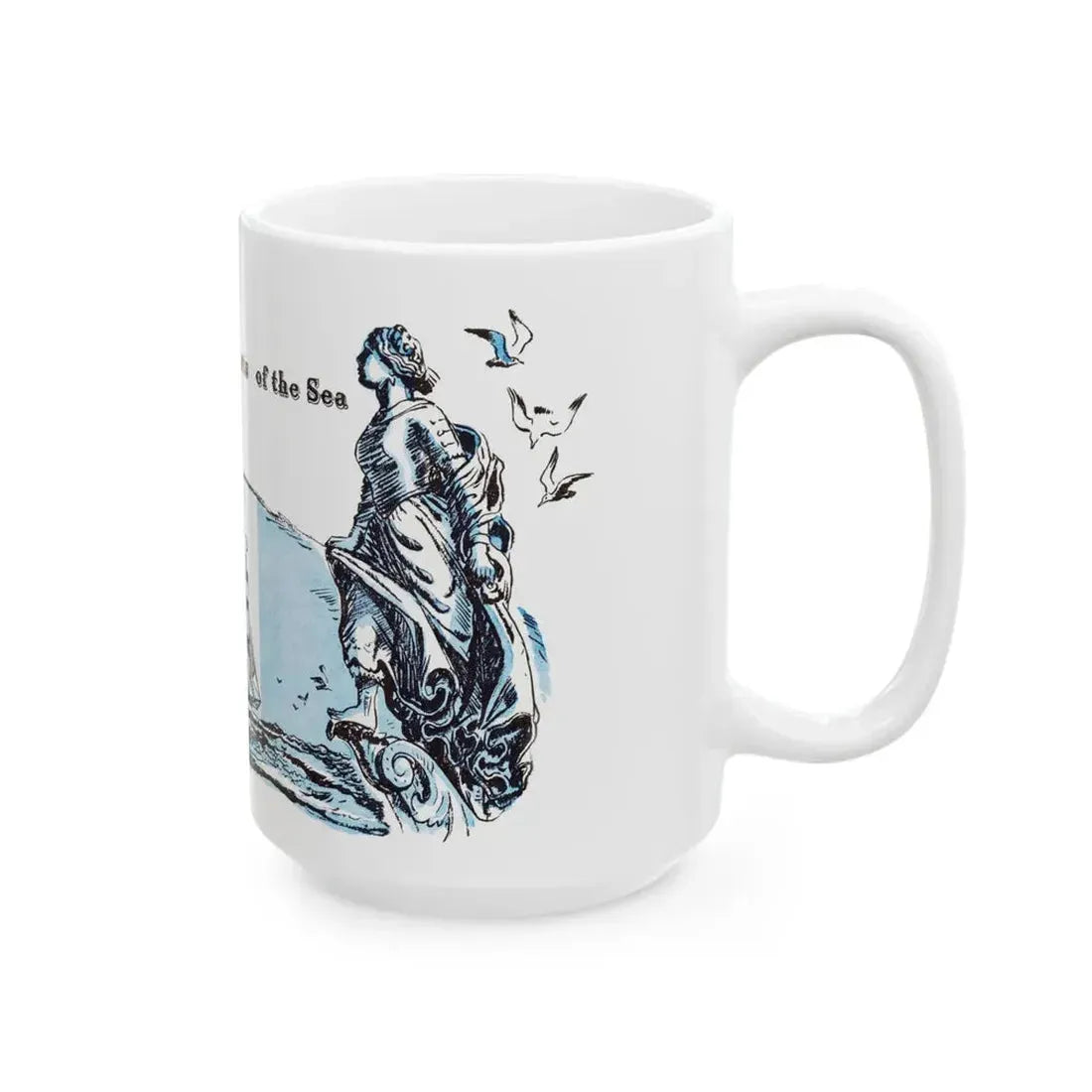 Forgotten Sweethearts of the Sea, Blue Book Magazine, April 1948 - White Coffee Mug - Go Mug Yourself