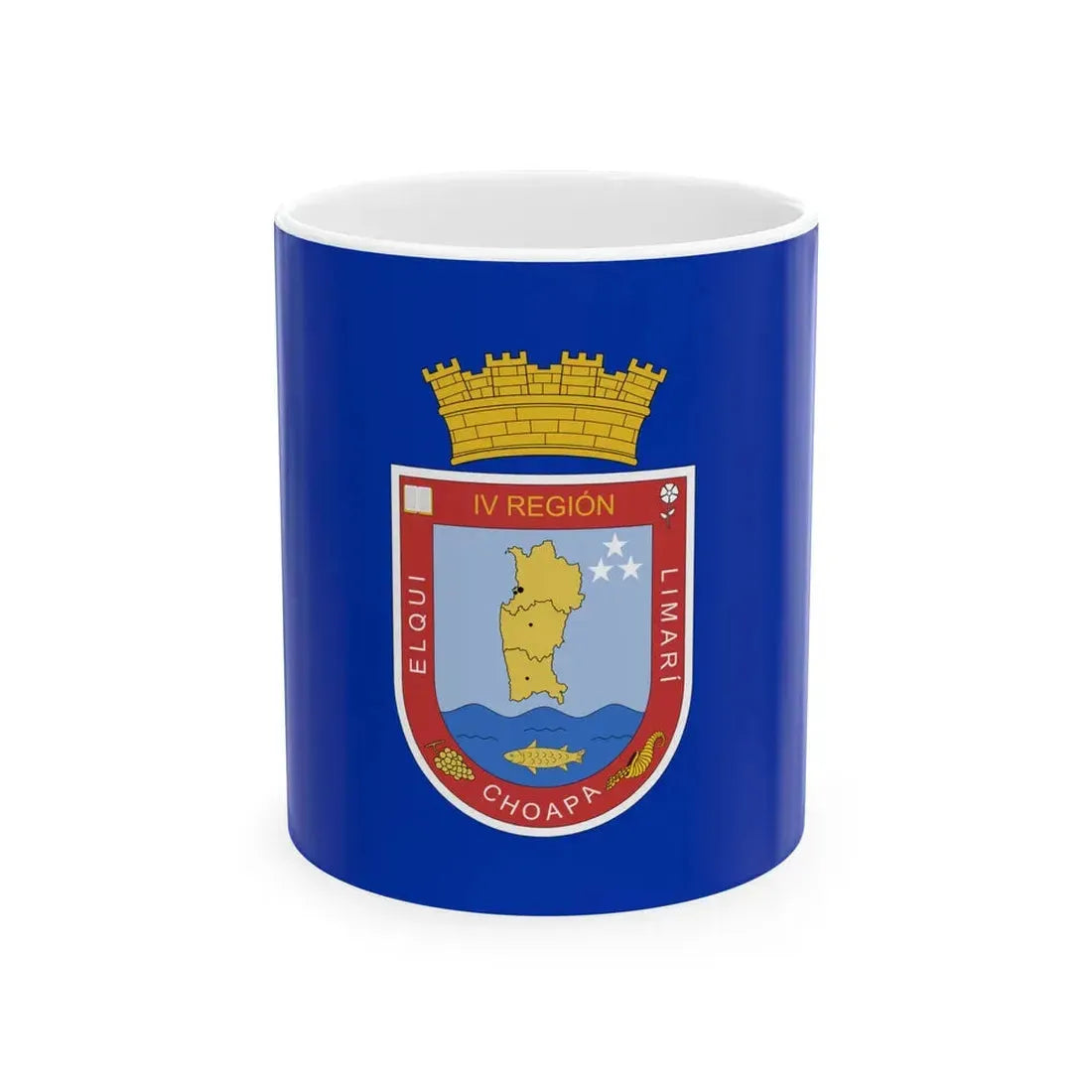 Former flag of Coquimbo Region Chile (Chile) White Coffee Mug 11oz - Go Mug Yourself
