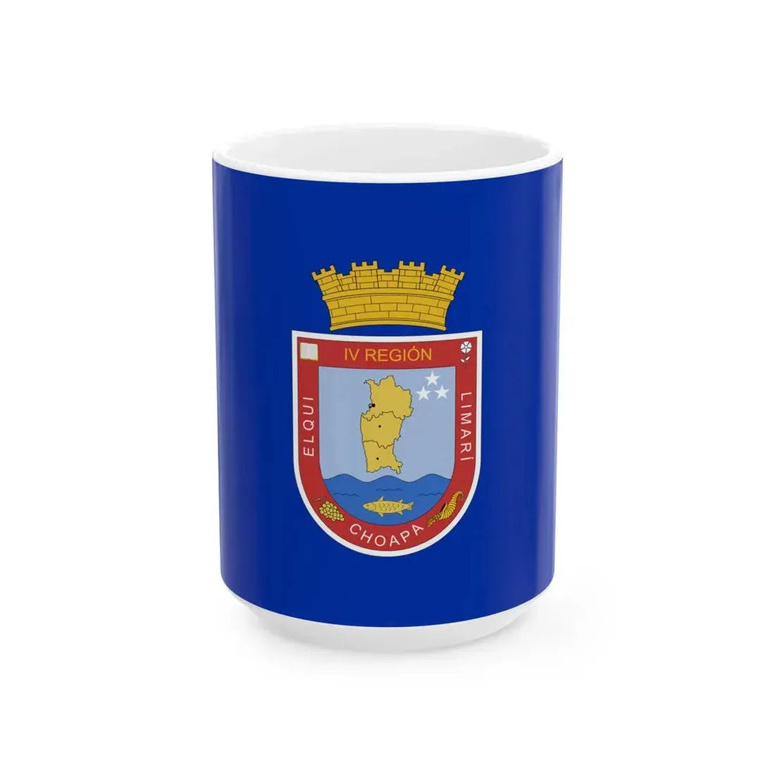 Former flag of Coquimbo Region Chile (Chile) White Coffee Mug 15oz - Go Mug Yourself