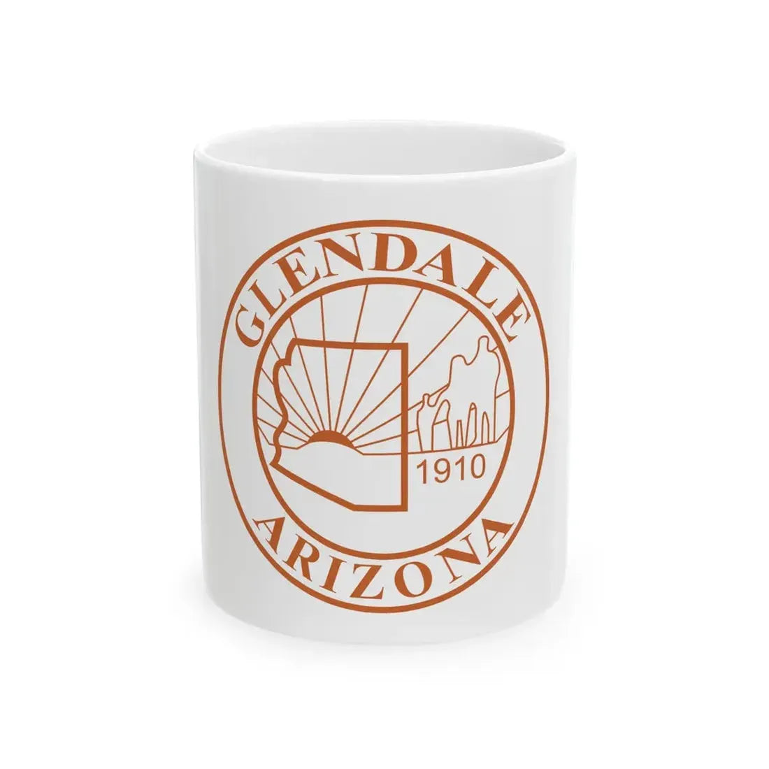 Former flag of Glendale Arizona (United States) White Coffee Mug 11oz - Go Mug Yourself