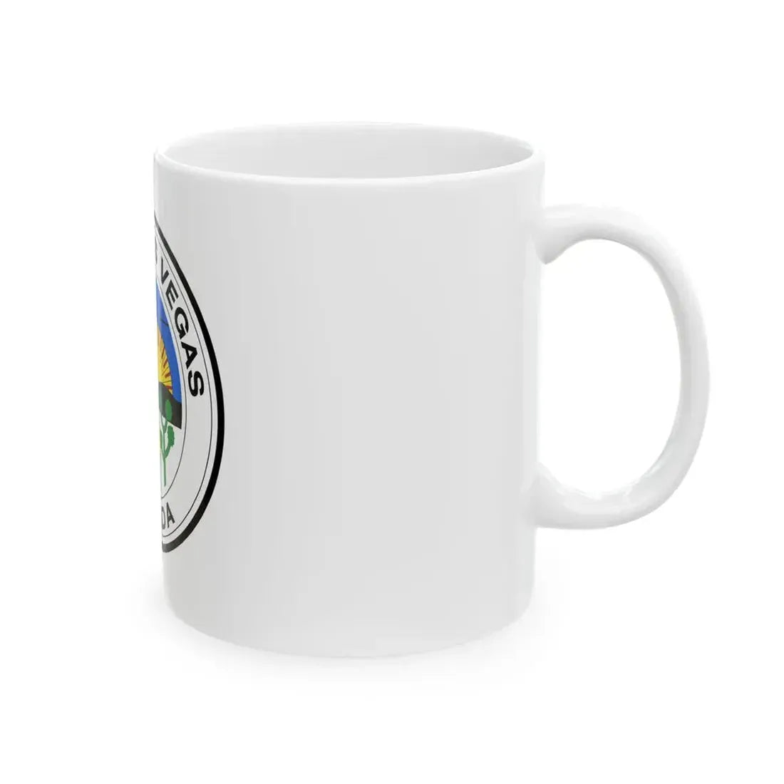 Former flag of Las Vegas Nevada 1968 (United States) White Coffee Mug - Go Mug Yourself