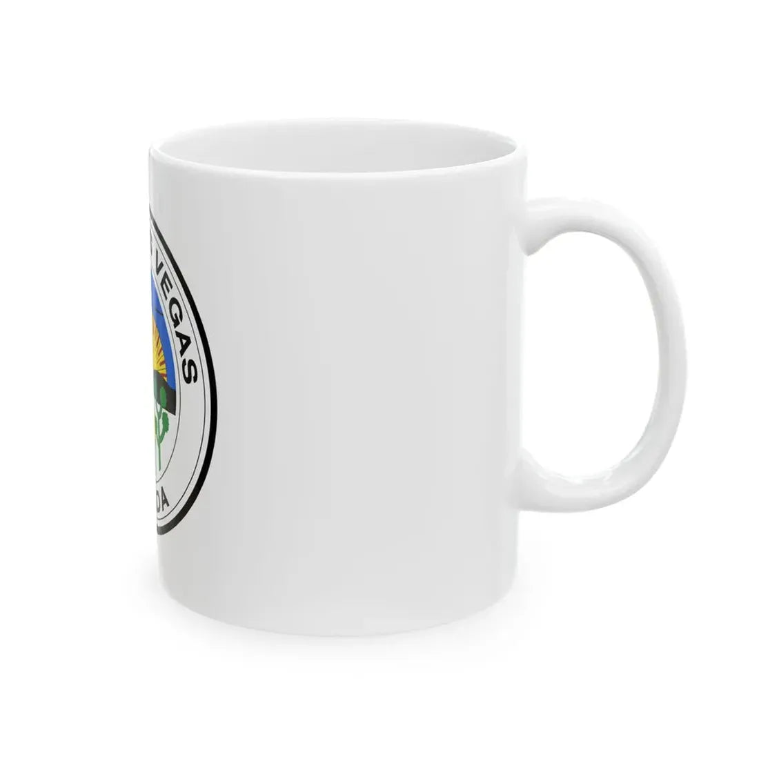 Former flag of Las Vegas Nevada 1968 (United States) White Coffee Mug - Go Mug Yourself