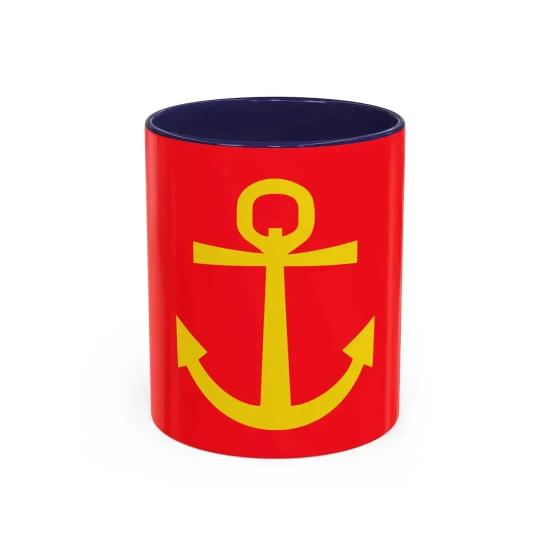 Former flag of Narvik Nordland Norway - Accent Coffee Mug 11oz Navy - Go Mug Yourself