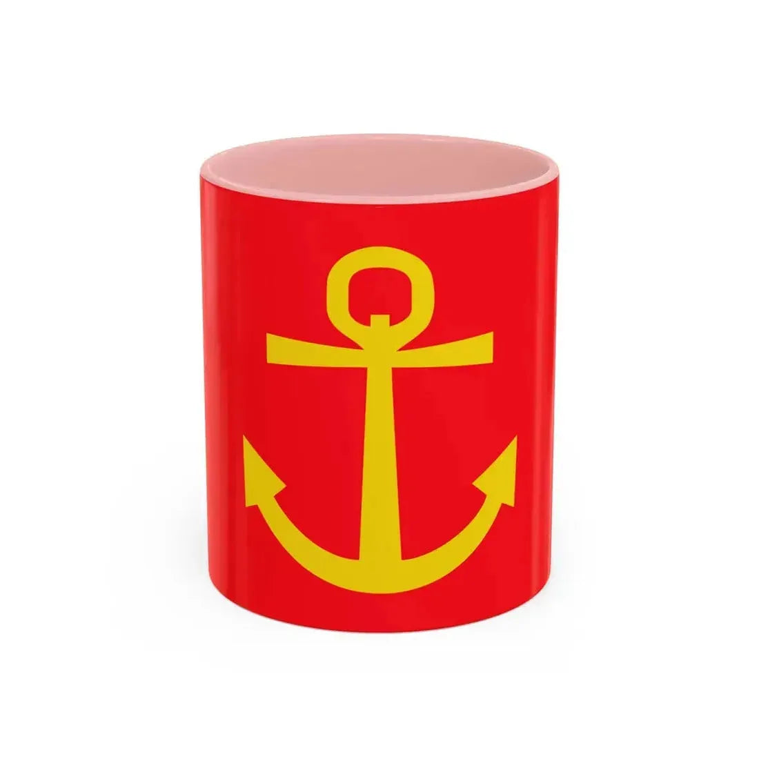 Former flag of Narvik Nordland Norway - Accent Coffee Mug 11oz Pink - Go Mug Yourself