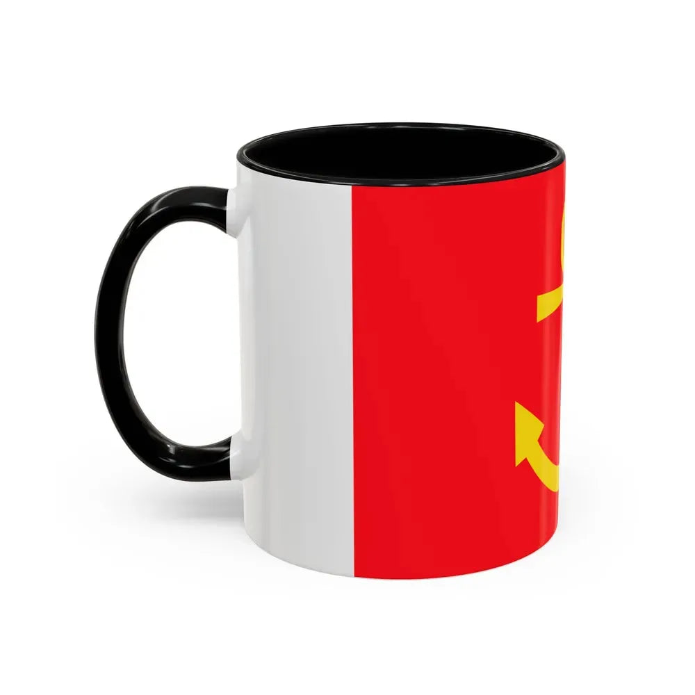Former flag of Narvik Nordland Norway - Accent Coffee Mug - Go Mug Yourself