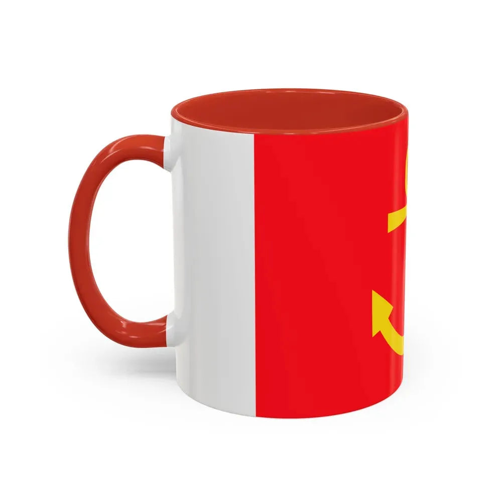 Former flag of Narvik Nordland Norway - Accent Coffee Mug - Go Mug Yourself