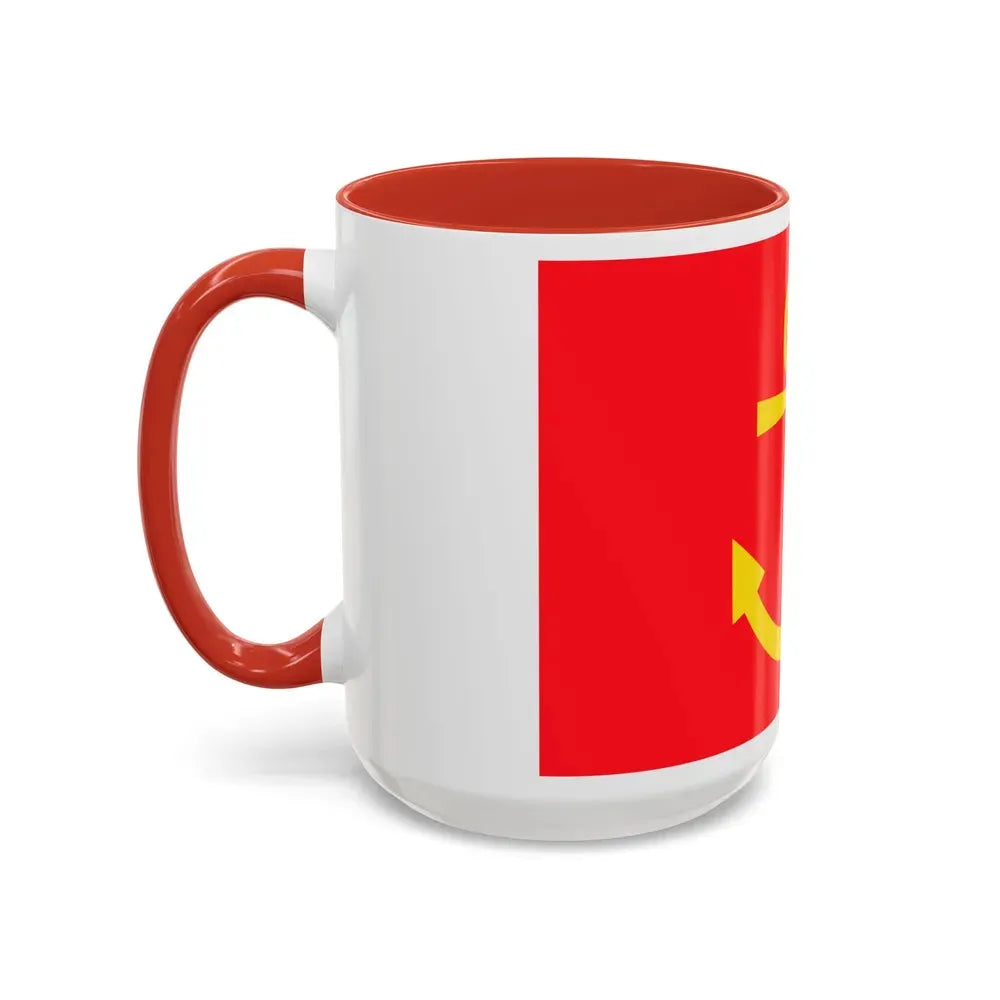 Former flag of Narvik Nordland Norway - Accent Coffee Mug - Go Mug Yourself