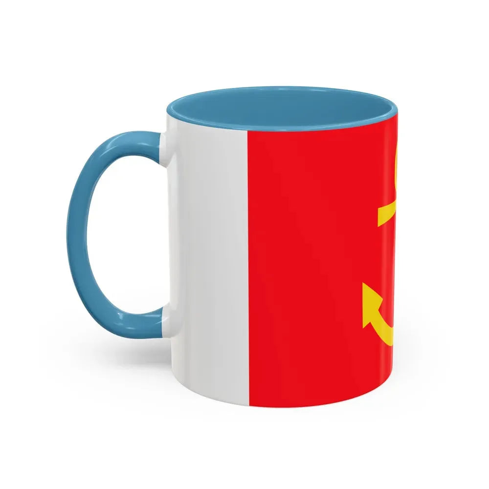 Former flag of Narvik Nordland Norway - Accent Coffee Mug - Go Mug Yourself