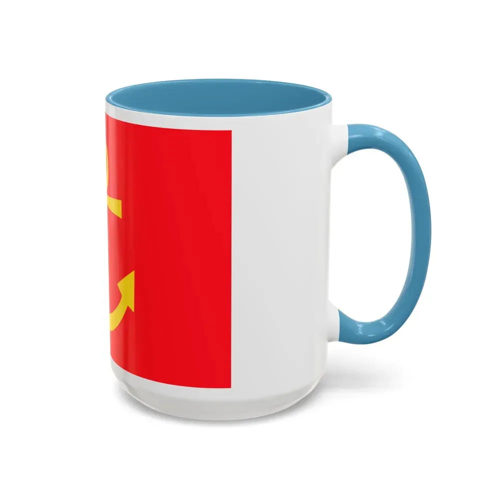 Former flag of Narvik Nordland Norway - Accent Coffee Mug - Go Mug Yourself