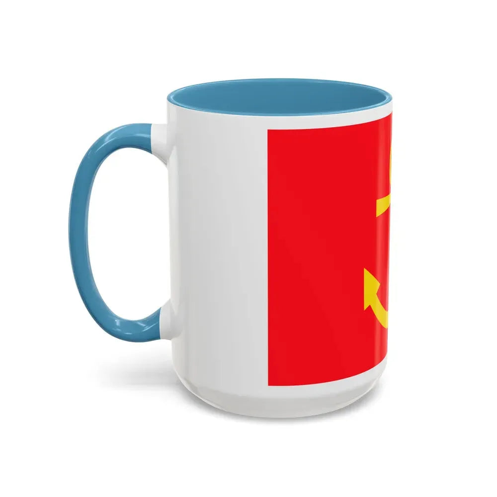 Former flag of Narvik Nordland Norway - Accent Coffee Mug - Go Mug Yourself