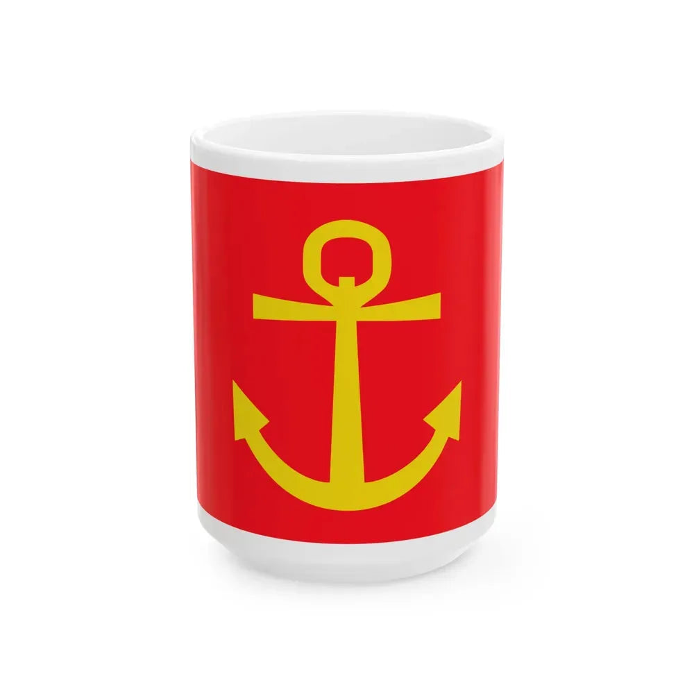 Former flag of Narvik Nordland Norway - White Coffee Mug 15oz - Go Mug Yourself