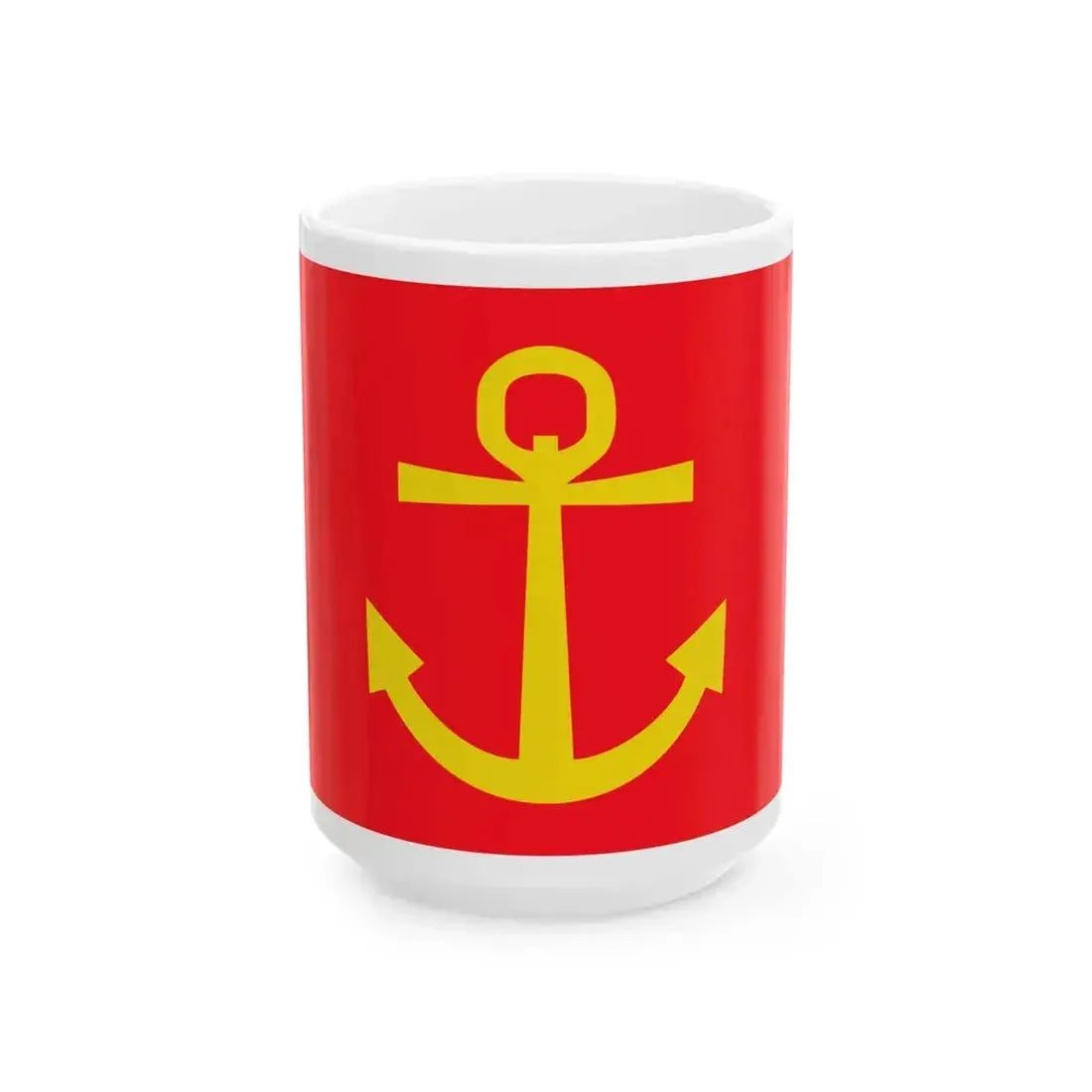 Former flag of Narvik Nordland Norway - White Coffee Mug 15oz - Go Mug Yourself