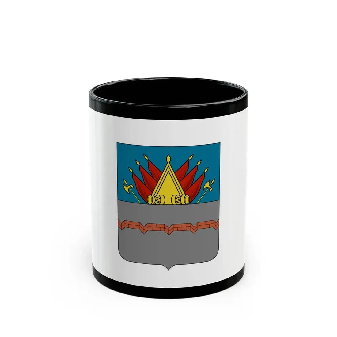 Former Flag of Omsk Russia - Black Coffee Mug 11oz - Go Mug Yourself