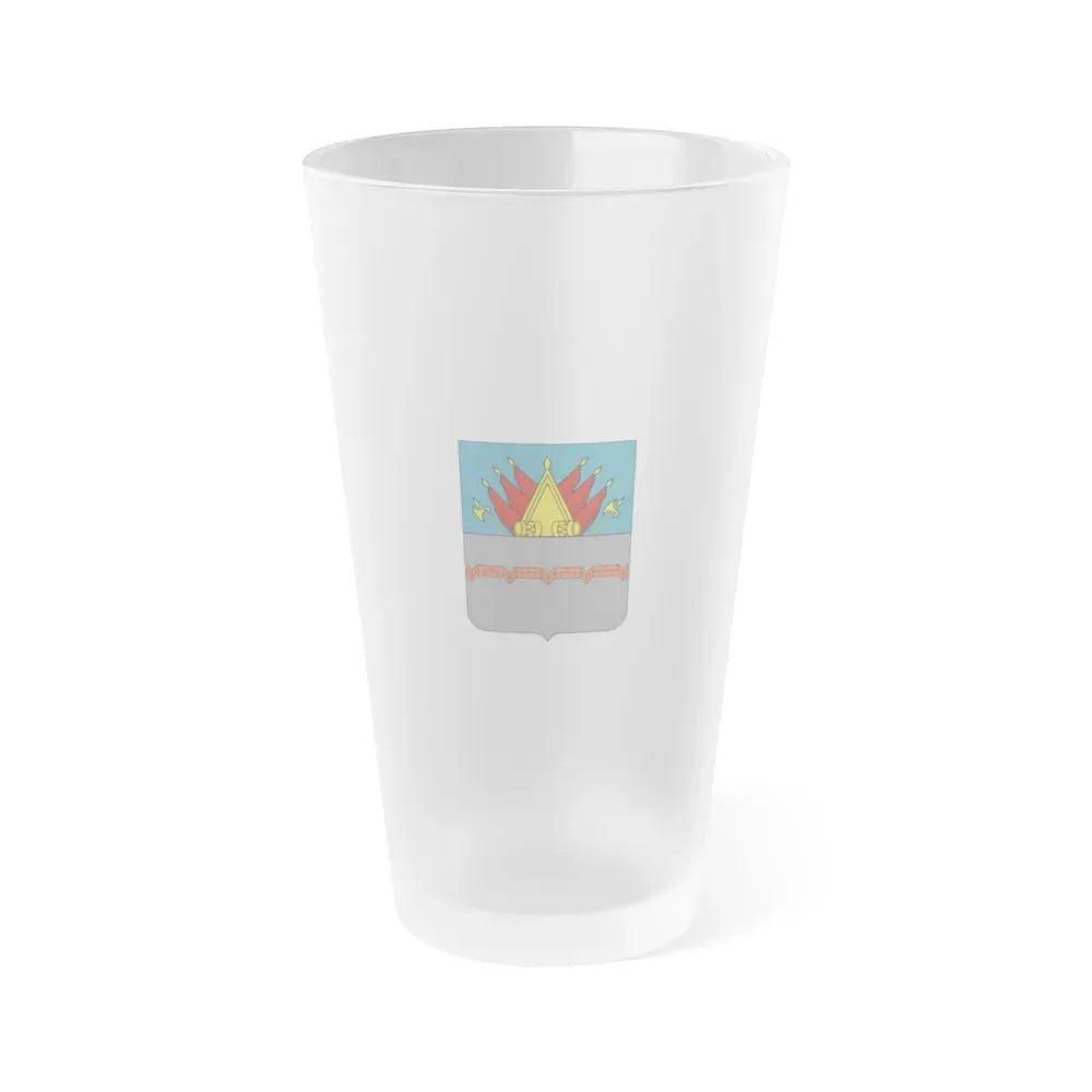 Former Flag of Omsk Russia - Frosted Pint Glass 16oz 16oz Frosted - Go Mug Yourself