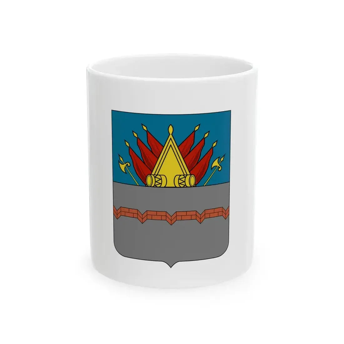 Former Flag of Omsk Russia - White Coffee Mug 11oz - Go Mug Yourself