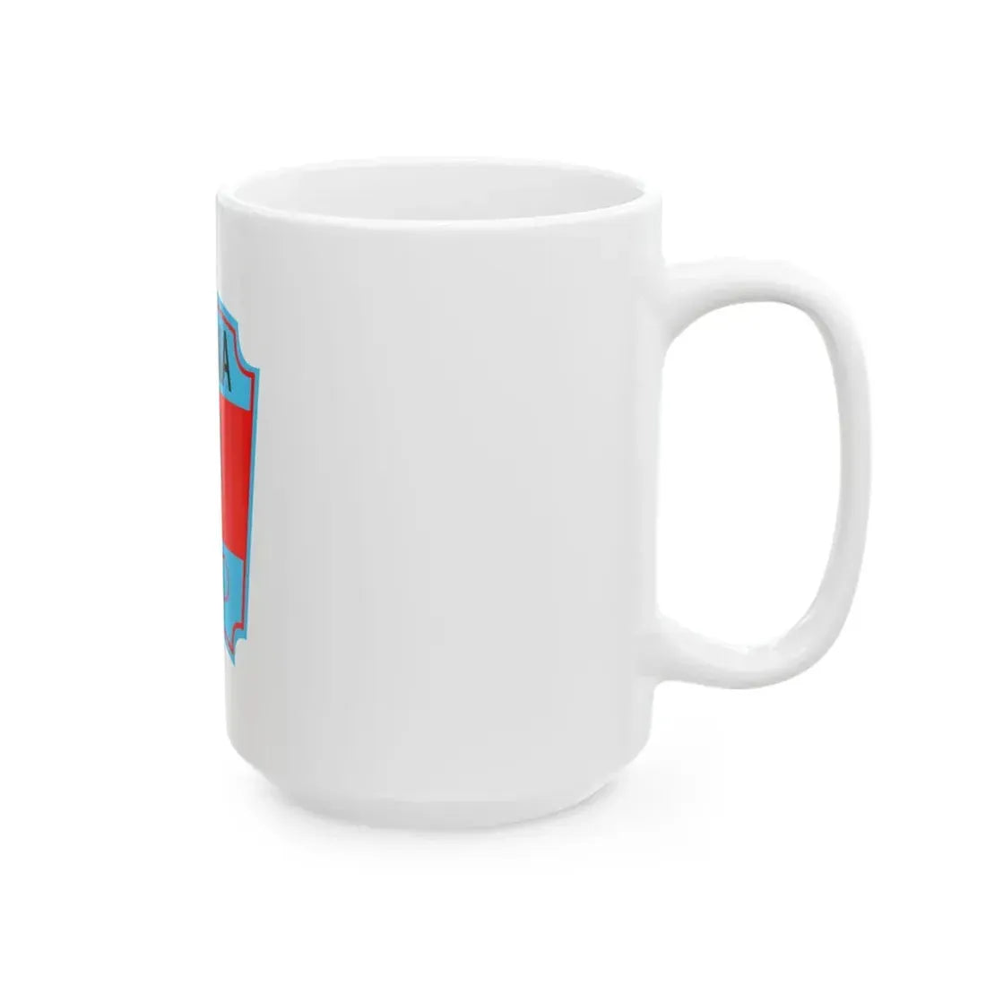 Former flag of the Albanian National Olympic Committee (Albania) White Coffee Mug - Go Mug Yourself