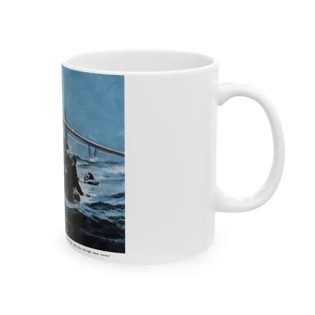 Formosa Escape, True magazine, May 1955 - White Coffee Mug - Go Mug Yourself