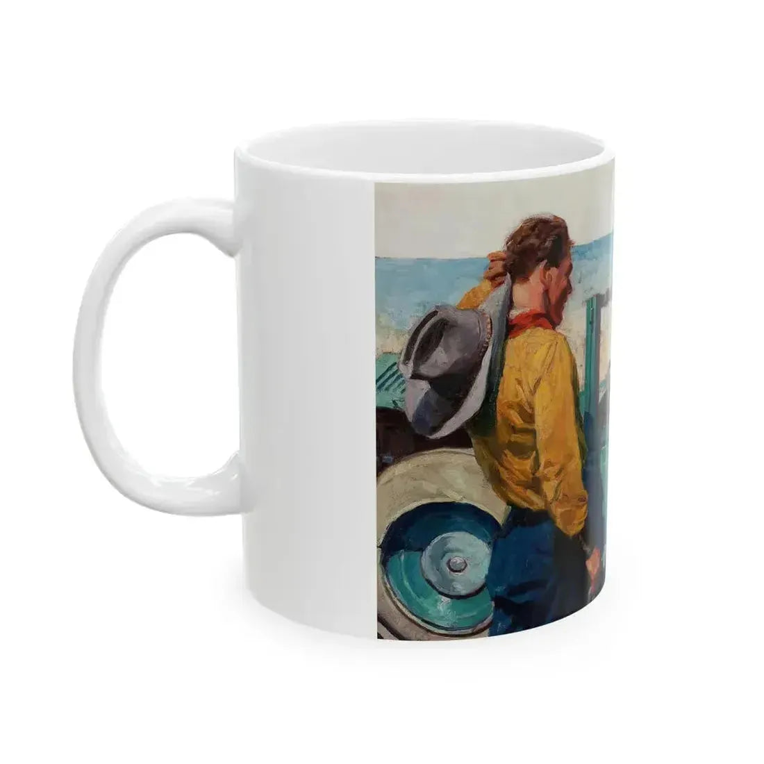 Forms No Hard Carbon, advertising illustration - White Coffee Mug - Go Mug Yourself