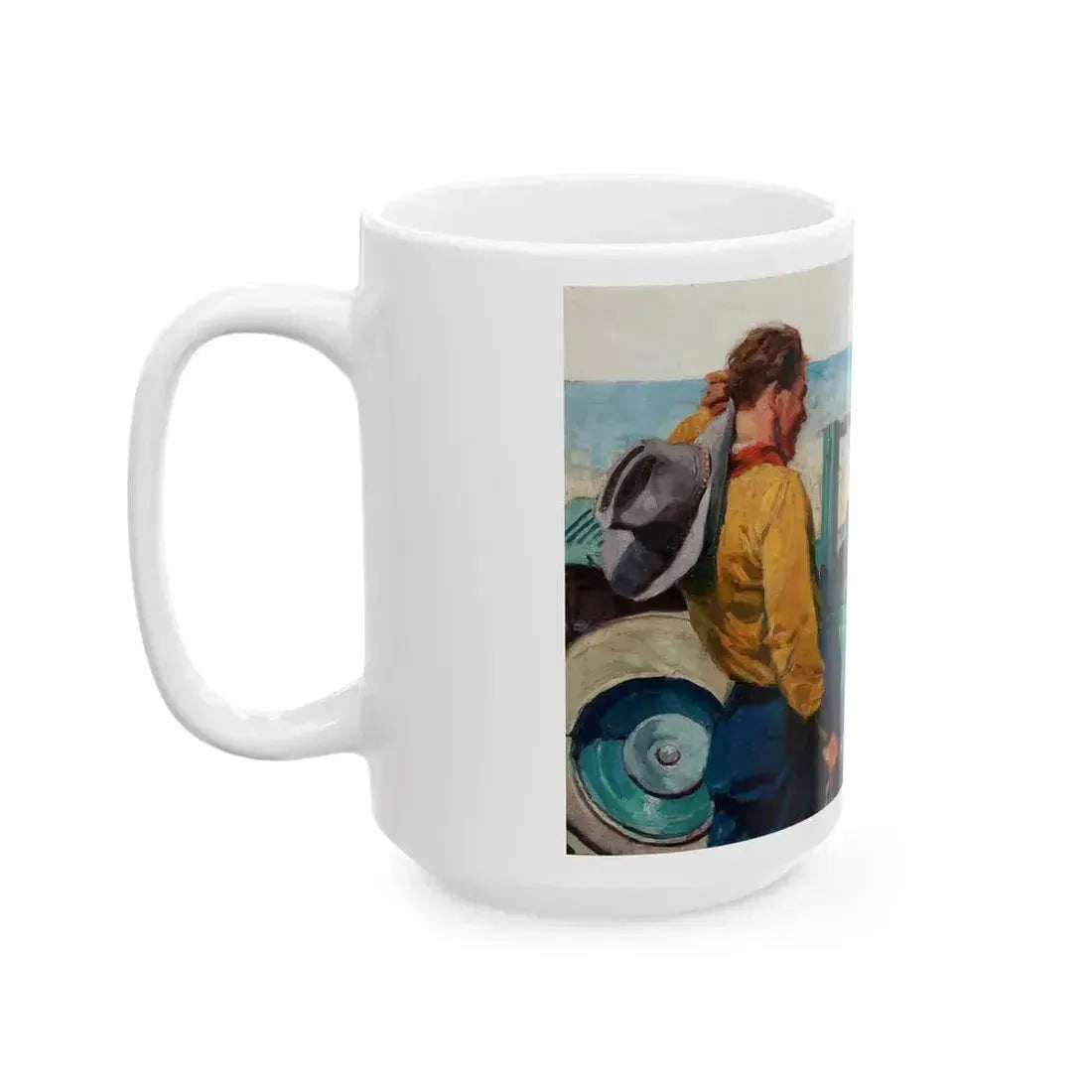 Forms No Hard Carbon, advertising illustration - White Coffee Mug - Go Mug Yourself