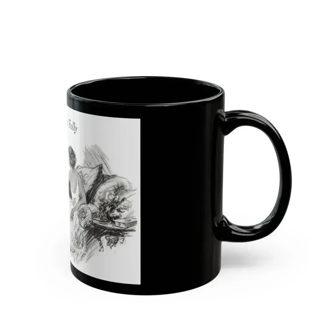 Forsythe's Folly (2), McCalls magazine, November 1923 - Black Coffee Mug - Go Mug Yourself