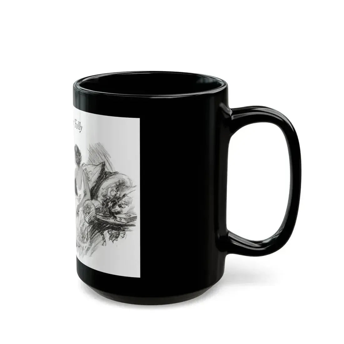 Forsythe's Folly (2), McCalls magazine, November 1923 - Black Coffee Mug - Go Mug Yourself