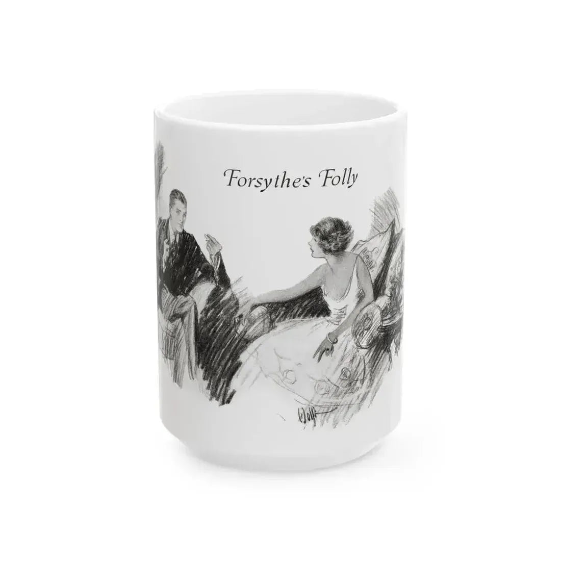Forsythe's Folly (2), McCalls magazine, November 1923 - White Coffee Mug 15oz - Go Mug Yourself