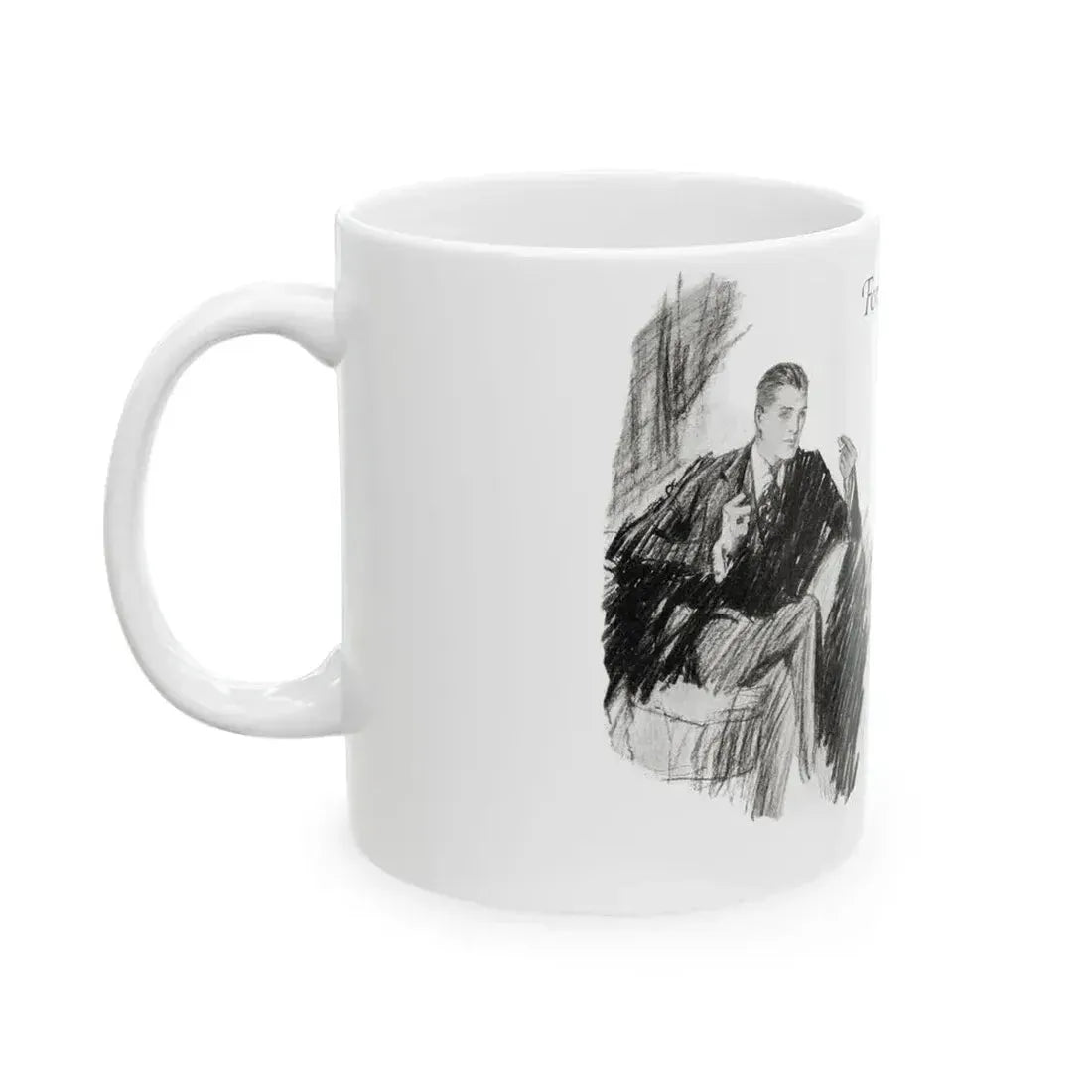 Forsythe's Folly (2), McCalls magazine, November 1923 - White Coffee Mug - Go Mug Yourself