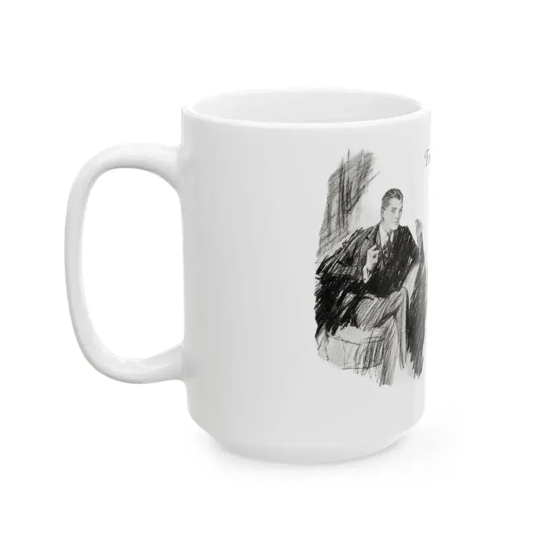 Forsythe's Folly (2), McCalls magazine, November 1923 - White Coffee Mug - Go Mug Yourself