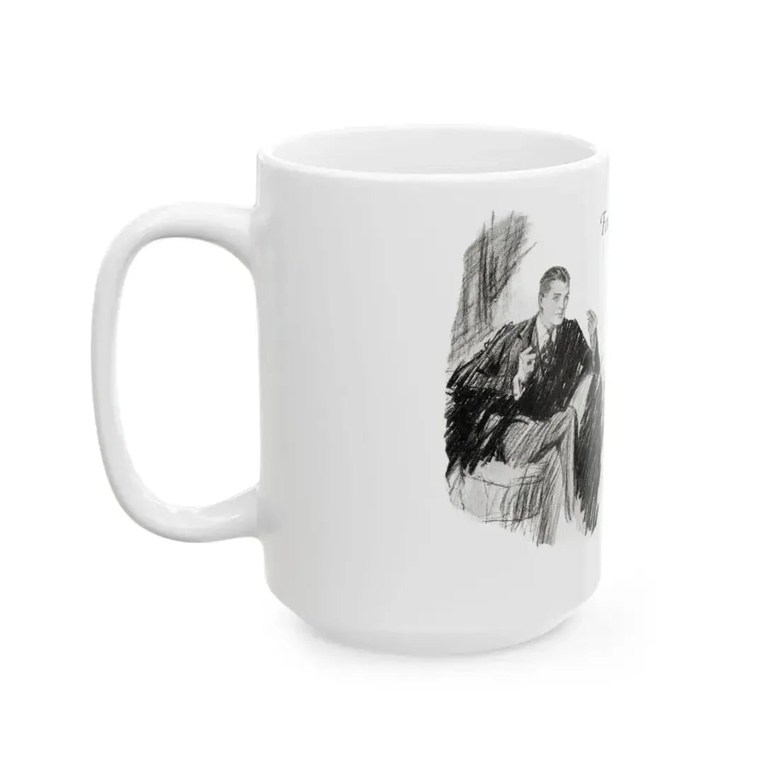 Forsythe's Folly (2), McCalls magazine, November 1923 - White Coffee Mug - Go Mug Yourself
