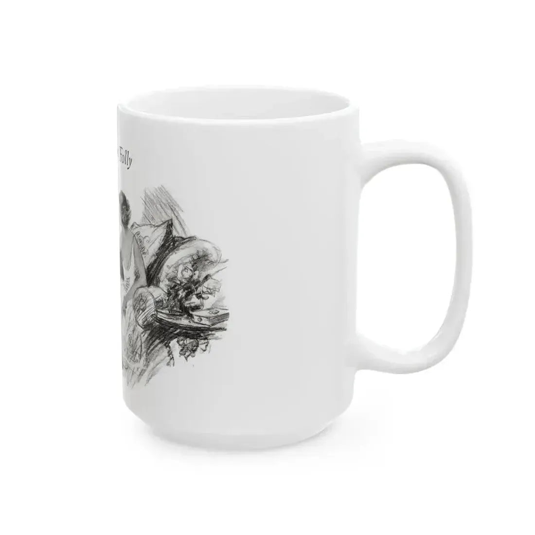 Forsythe's Folly (2), McCalls magazine, November 1923 - White Coffee Mug - Go Mug Yourself