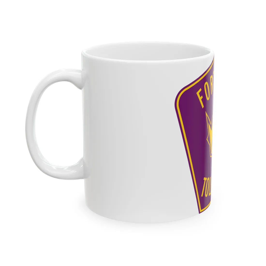 Fort Bend Toll Road (Texas) (Road Sign) White Coffee Mug - Go Mug Yourself