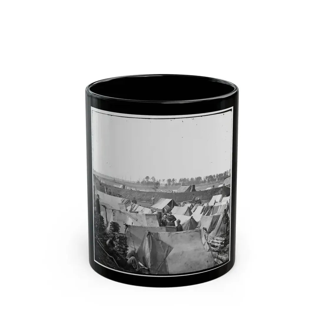 Fort Burnham, Va. Encampment And Earthworks (U.S. Civil War) Black Coffee Mug 11oz - Go Mug Yourself