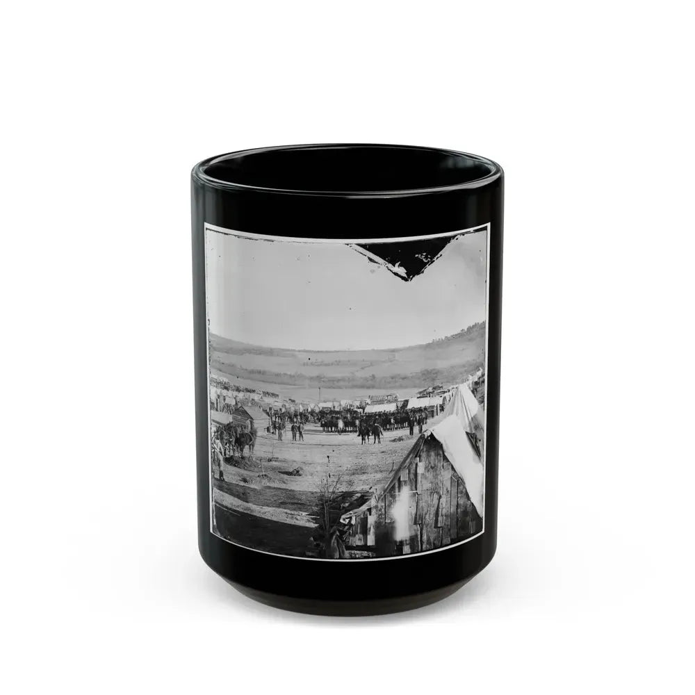 Fort Burnham, Va., Vicinity. Camp Of The 5th Pennsylvania Cavalry Near The Battlefield Of Oct. 29, 1864 (U.S. Civil War) Black Coffee Mug 15oz - Go Mug Yourself