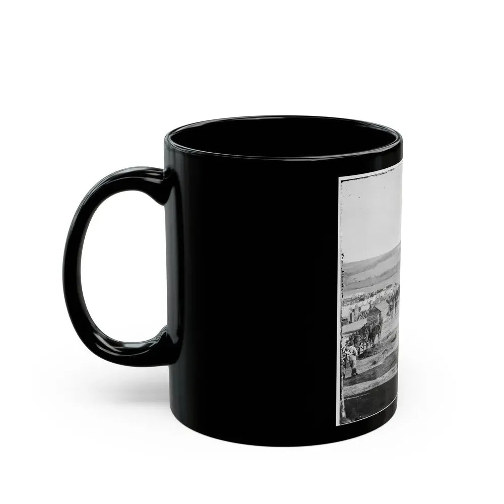 Fort Burnham, Va., Vicinity. Camp Of The 5th Pennsylvania Cavalry Near The Battlefield Of Oct. 29, 1864 (U.S. Civil War) Black Coffee Mug - Go Mug Yourself