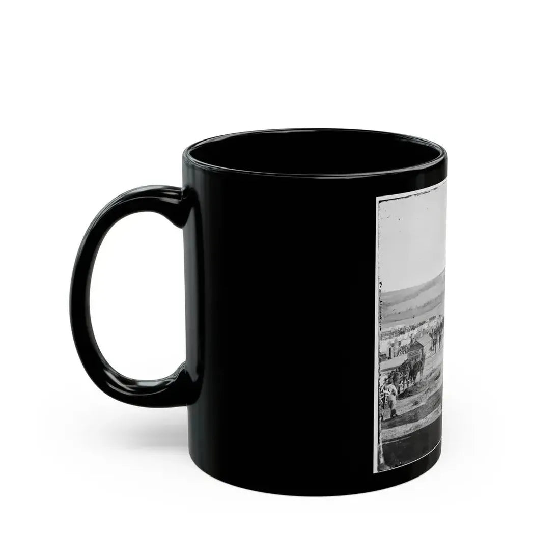 Fort Burnham, Va., Vicinity. Camp Of The 5th Pennsylvania Cavalry Near The Battlefield Of Oct. 29, 1864 (U.S. Civil War) Black Coffee Mug - Go Mug Yourself