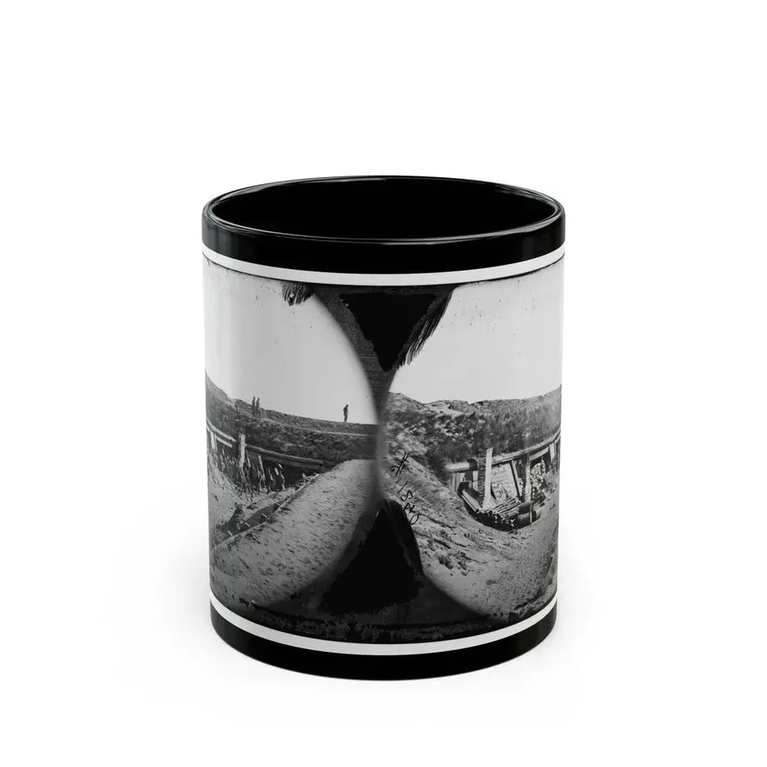 Fort Fisher, N.C. Interior Of The Pulpit ; Another View (U.S. Civil War) Black Coffee Mug 11oz - Go Mug Yourself
