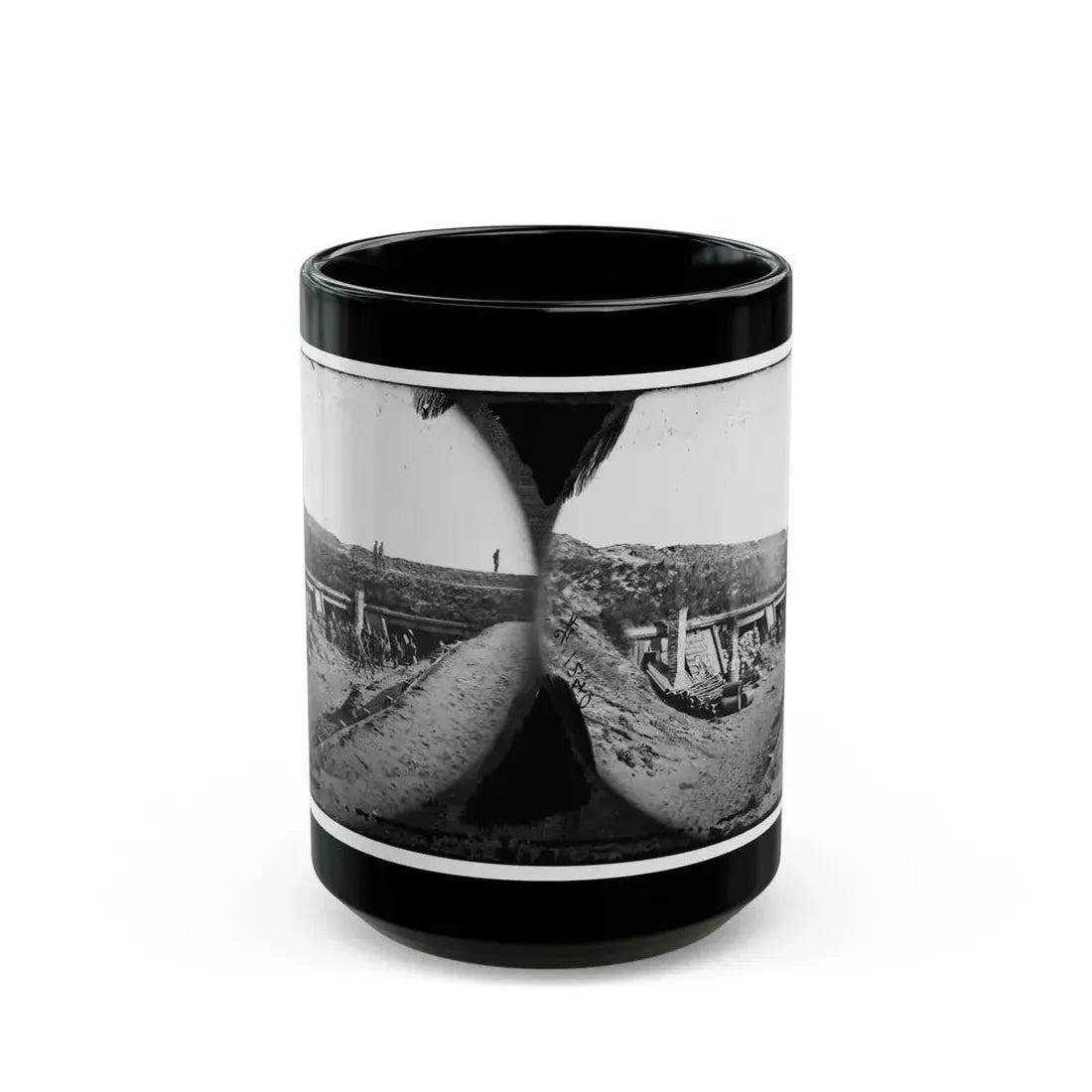 Fort Fisher, N.C. Interior Of The Pulpit ; Another View (U.S. Civil War) Black Coffee Mug 15oz - Go Mug Yourself