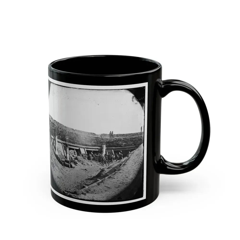 Fort Fisher, N.C. Interior Of The Pulpit ; Another View (U.S. Civil War) Black Coffee Mug - Go Mug Yourself