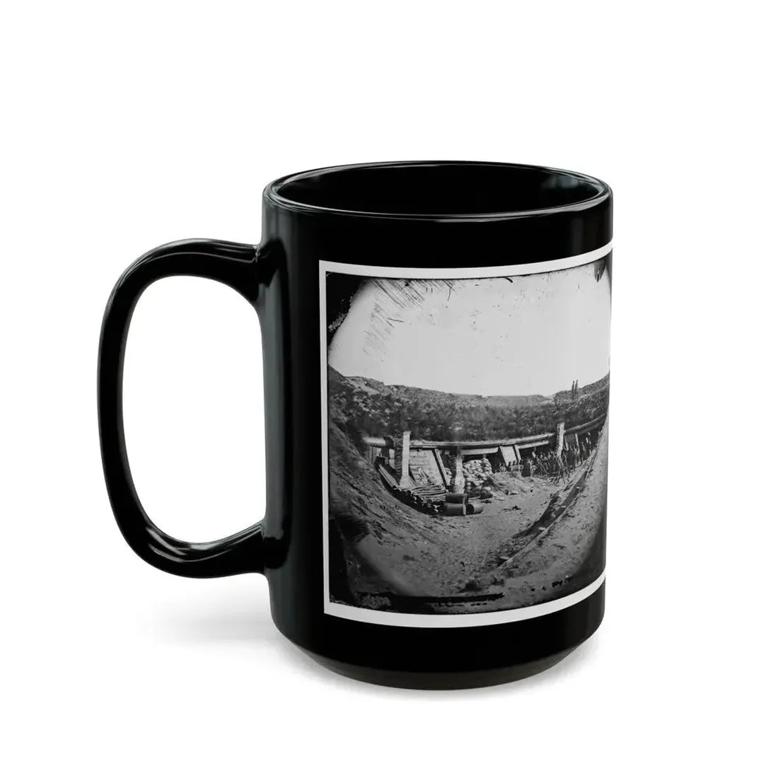 Fort Fisher, N.C. Interior Of The Pulpit ; Another View (U.S. Civil War) Black Coffee Mug - Go Mug Yourself