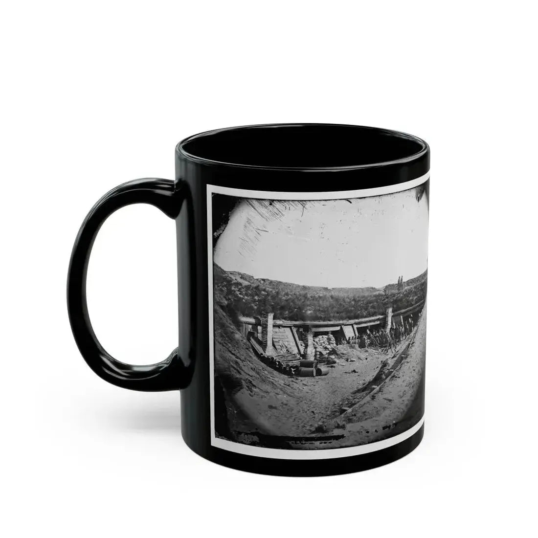 Fort Fisher, N.C. Interior Of The Pulpit ; Another View (U.S. Civil War) Black Coffee Mug - Go Mug Yourself