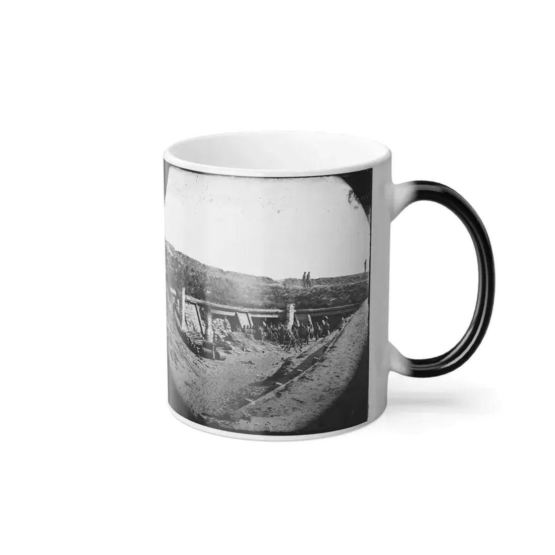 Fort Fisher, N.C. Interior of the Pulpit ; Another View (U.S. Civil War) Color Changing Coffee Mug 11oz - Go Mug Yourself
