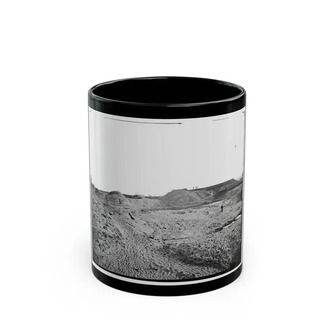Fort Fisher, N.C. Interior View Of Southeast End, Showing Site Of Main Magazine (U.S. Civil War) Black Coffee Mug 11oz - Go Mug Yourself