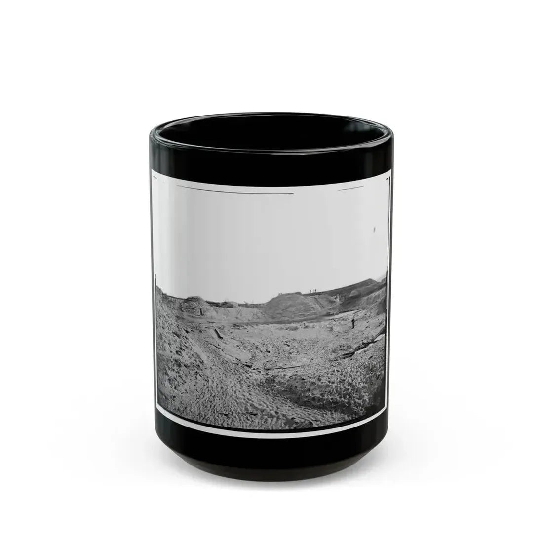 Fort Fisher, N.C. Interior View Of Southeast End, Showing Site Of Main Magazine (U.S. Civil War) Black Coffee Mug 15oz - Go Mug Yourself