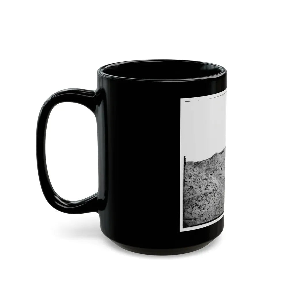 Fort Fisher, N.C. Interior View Of Southeast End, Showing Site Of Main Magazine (U.S. Civil War) Black Coffee Mug - Go Mug Yourself