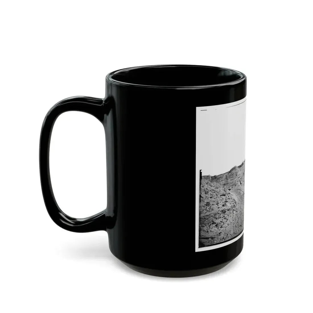 Fort Fisher, N.C. Interior View Of Southeast End, Showing Site Of Main Magazine (U.S. Civil War) Black Coffee Mug - Go Mug Yourself