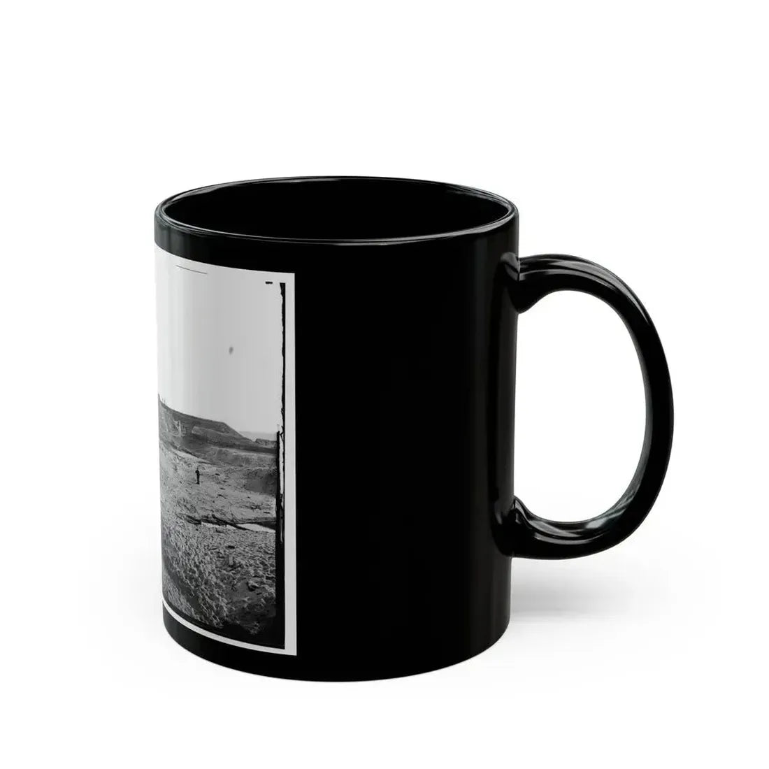Fort Fisher, N.C. Interior View Of Southeast End, Showing Site Of Main Magazine (U.S. Civil War) Black Coffee Mug - Go Mug Yourself