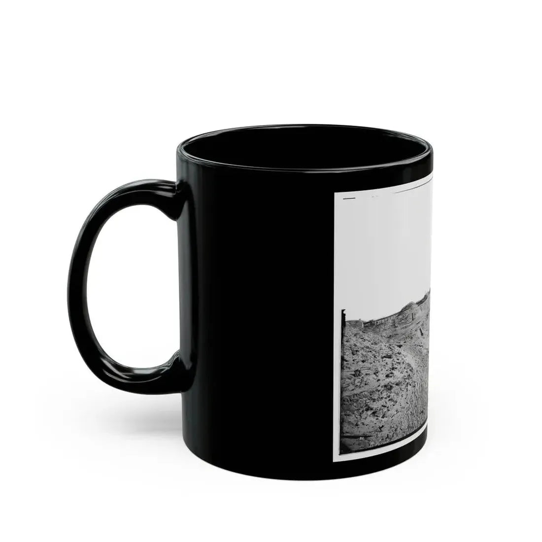 Fort Fisher, N.C. Interior View Of Southeast End, Showing Site Of Main Magazine (U.S. Civil War) Black Coffee Mug - Go Mug Yourself