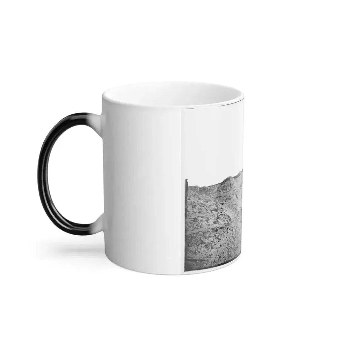 Fort Fisher, N.C. Interior View of Southeast End, Showing Site of Main Magazine (U.S. Civil War) Color Changing Coffee Mug 11oz - Go Mug Yourself