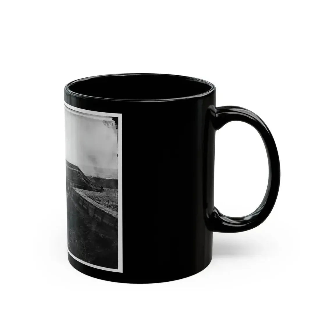Fort Fisher, N.C. Interior View Of The Pulpit (U.S. Civil War) Black Coffee Mug - Go Mug Yourself